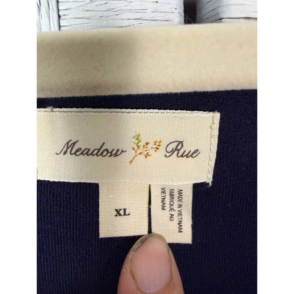 Meadow Rue Anthropologie Dress Mixed Floral Geometric V-Neck travel, tropical - Picture 6 of 11